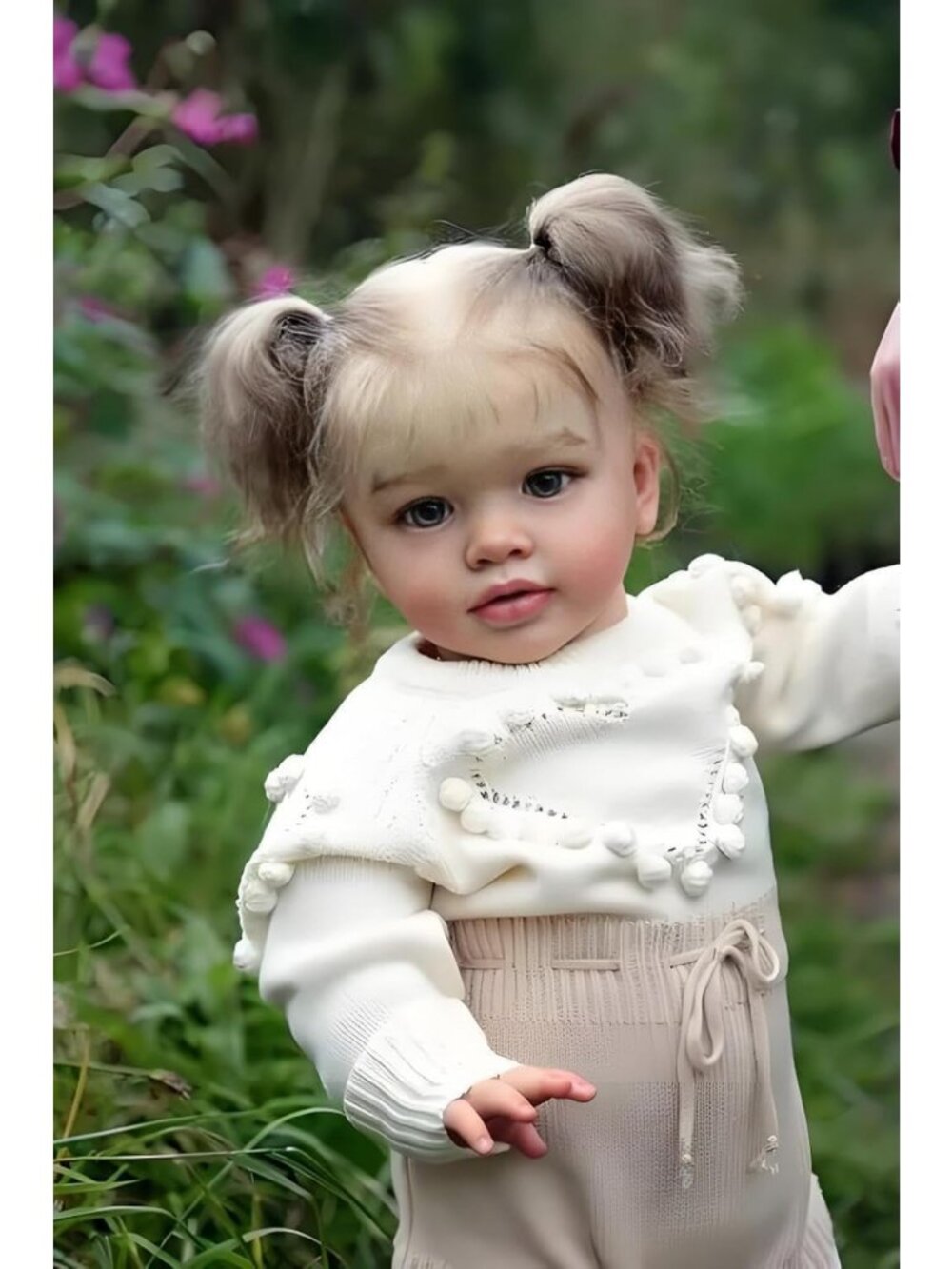 26-Inch Realistic Reborn Toddler Doll with Blonde Hair - Cute Weighted Baby Toy